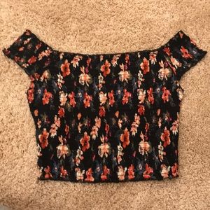 Hollister Black Off-Shoulder Shirt